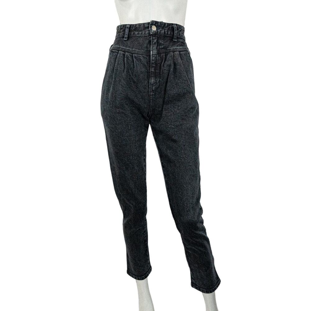 Stoned Immaculate High Waisted Skinny Denim Jeans Wash Black Women's Size 24